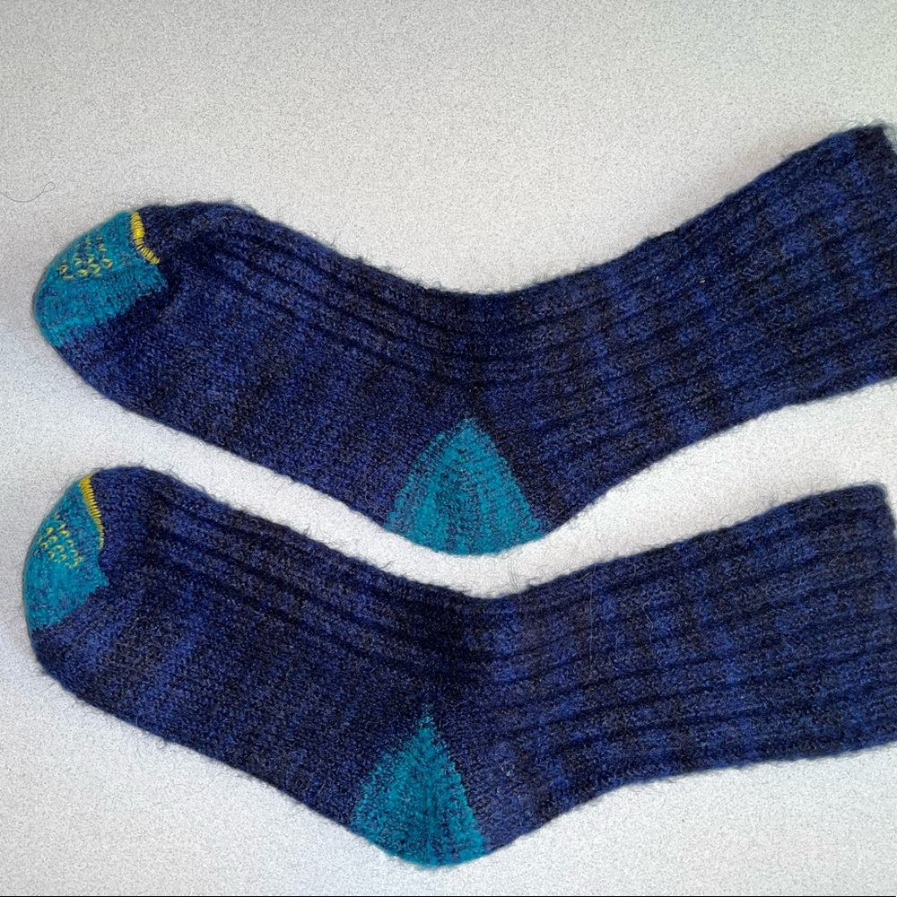 Ladies socks, regular size, navy